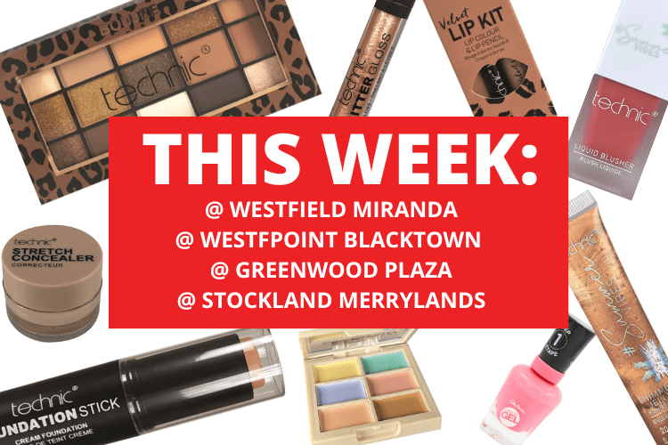 💄 💋 WESTFIELD MIRANDA + WESTPOINT BLACKTOWN + GREENWOOD PLAZA + STOCKLAND MERRYLANDS 💋 💄 27th March - 2nd April 2023