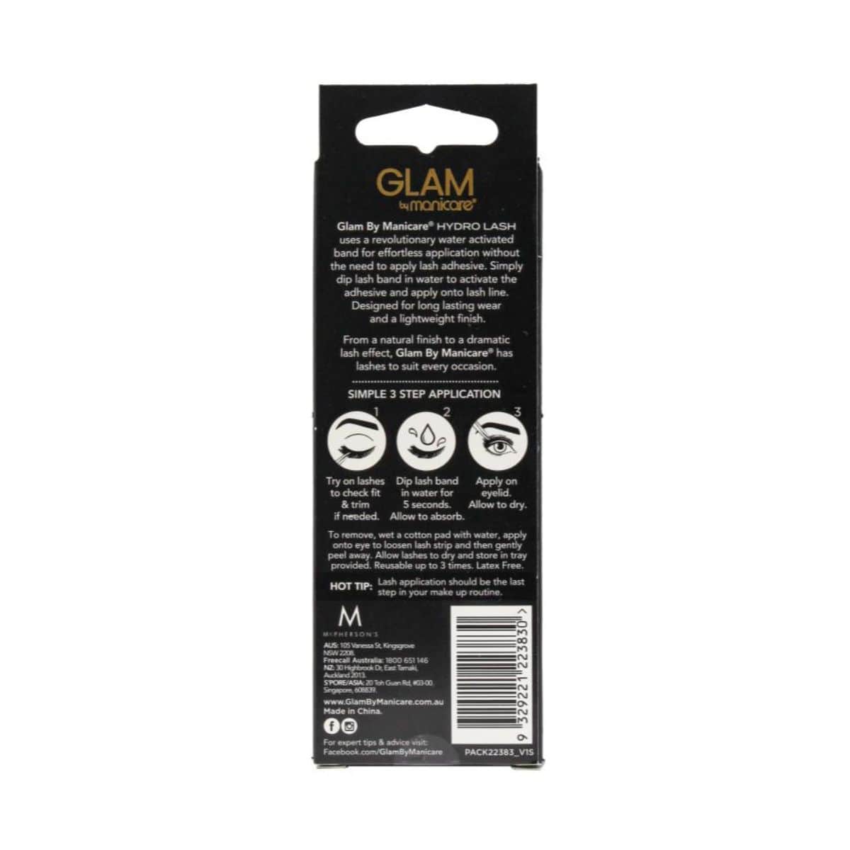 Glam by Manicare Hydro Lash - Naomi | Discount Brand Name Cosmetics