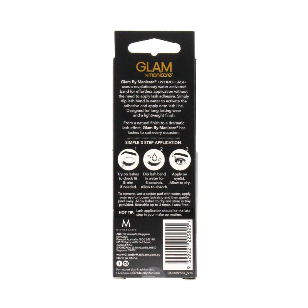 Glam by Manicare Hydro Lash - Daniela | Discount Brand Name Cosmetics