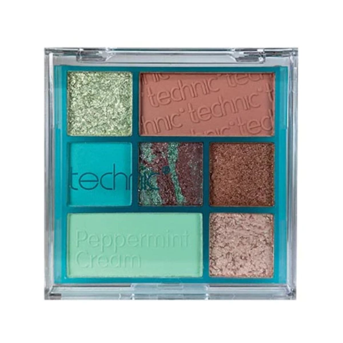 Technic Pressed Pigment Palette (7 pan) - Peppermint Cream | Discount Brand Name Cosmetics