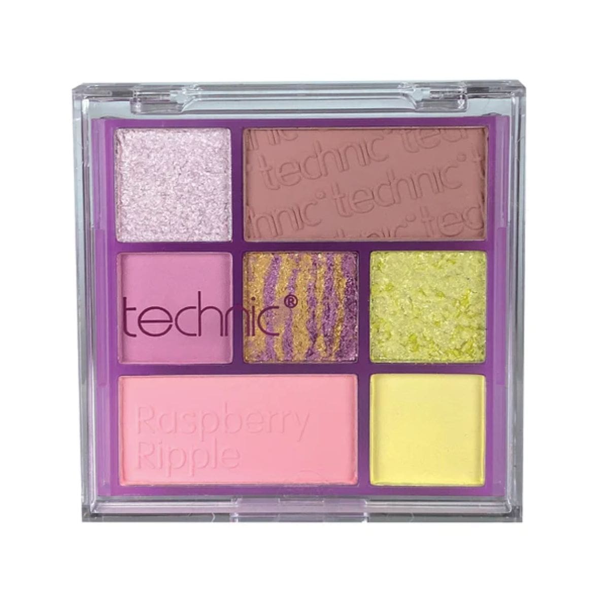 Technic Pressed Pigment Palette (7 pan) - Raspberry Ripple | Discount Brand Name Cosmetics