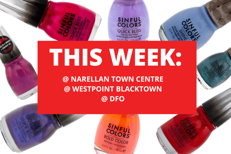 💄 💋  NARELLAN TOWN CENTRE + WESTPOINT BLACKTOWN + DFO 💋 💄3RD - 9TH MARCH 2025