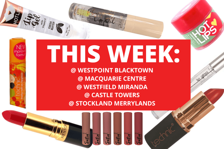 💄 💋WESTPOINT BLACKTOWN + MACQUARIE CENTRE + WESTFIELD MIRANDA + CASTLE TOWERS + STOCKLAND MERRYLANDS 💋 💄 28th August - 3rd September 2023
