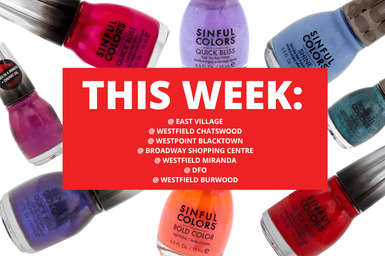 💄 💋EAST VILLAGE + WESTFIELD CHATSWOOD + WESTPOINT BLACKTOWN + BROADWAY SHOPPING CENTRE + WESTFIELD MIRANDA + DFO + WESTFIELD BURWOOD 💋 💄20th - 26th November 2023