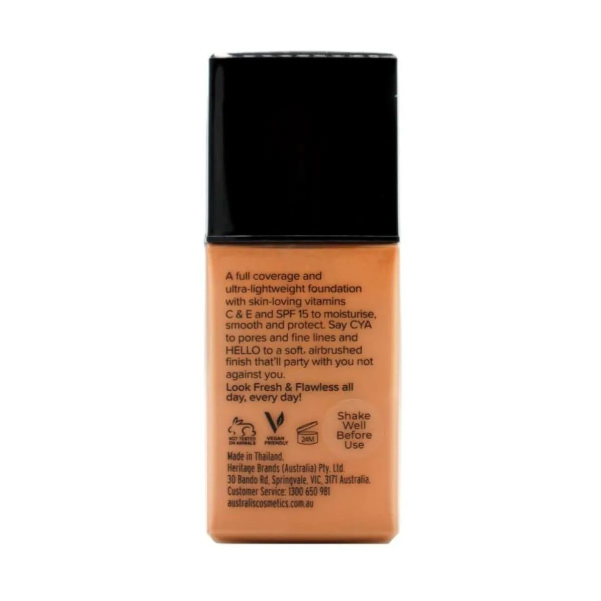 Australis Fresh & Flawless Foundation – Toffee SPF18