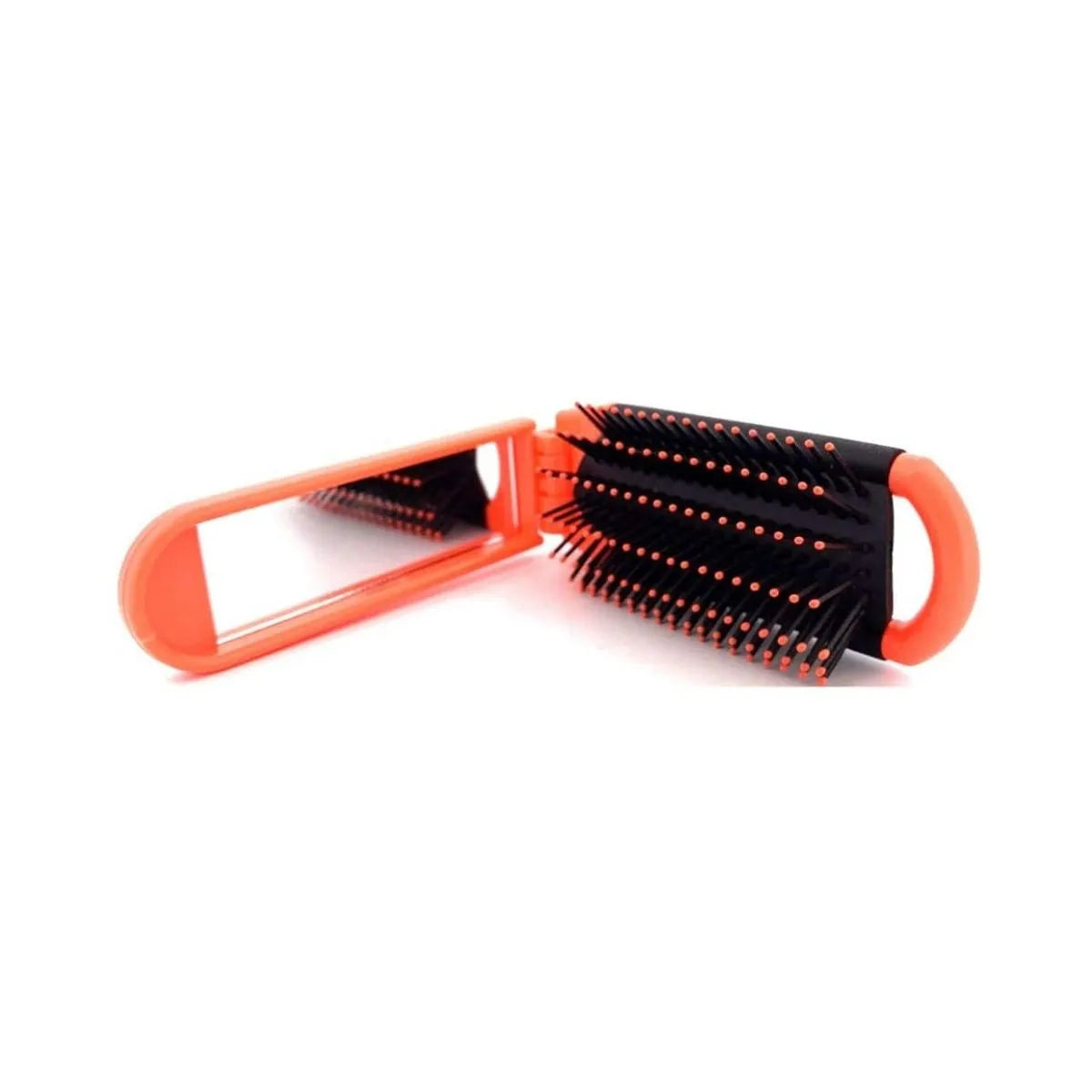 Body Collection Folding Brush – Coral, Compact Mirror