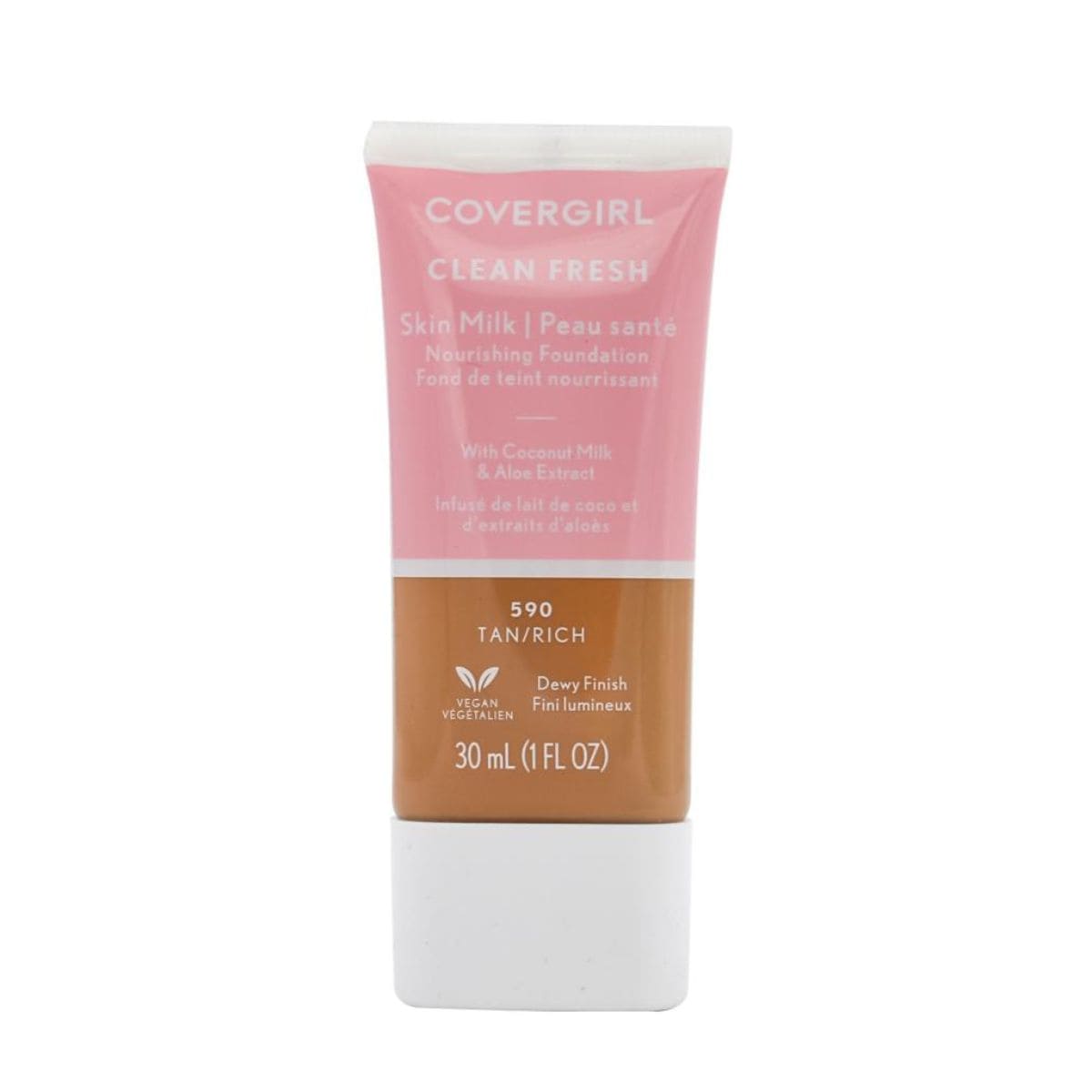 Covergirl Clean Fresh Skin Milk Nourishing Foundation - Tan/Rich 590 ...