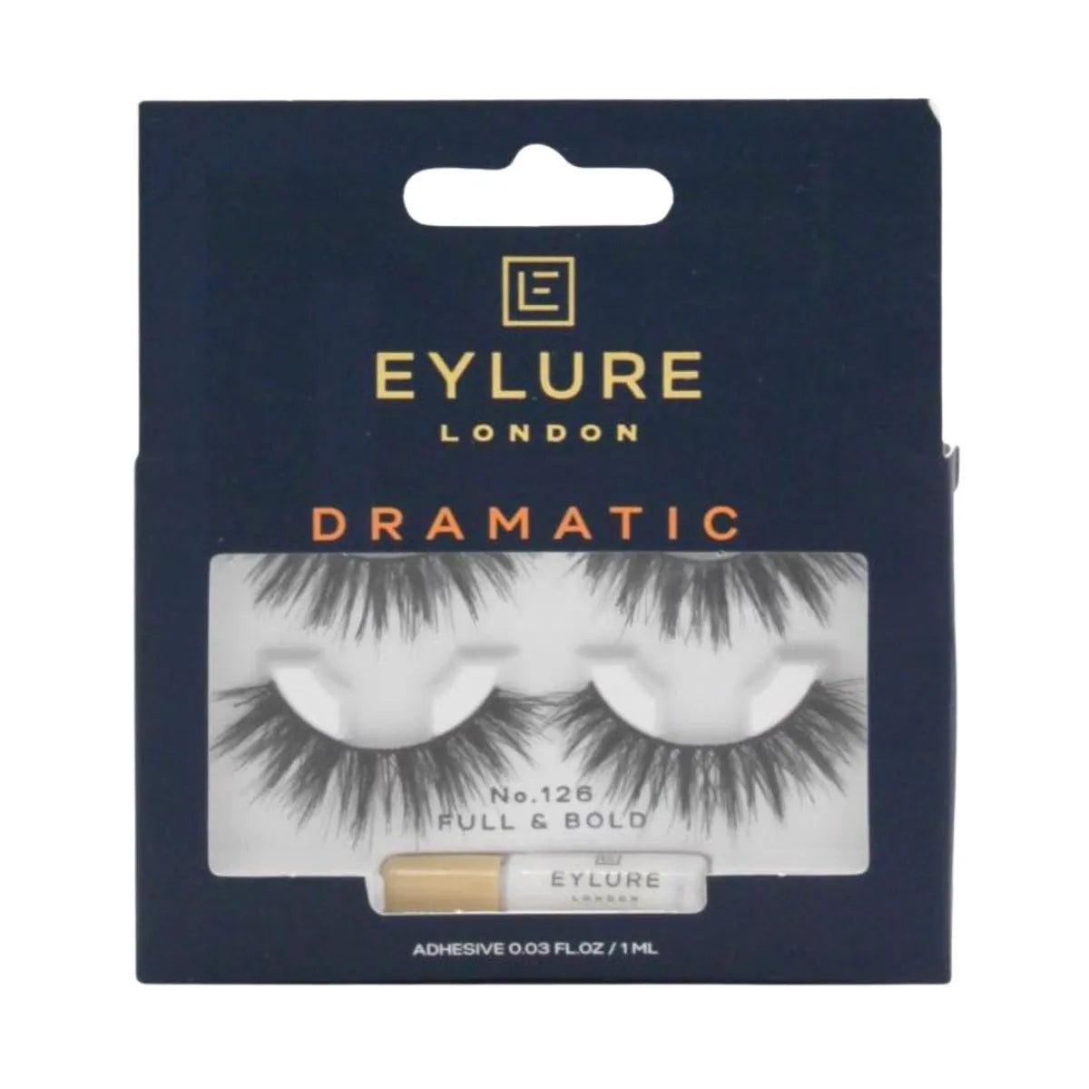Eylure 126 Dramatic False Lashes – Twin Pack with Glue