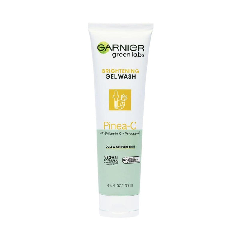 Garnier Green Labs Brightening Gel Wash Pinea-C Dull & Uneven Skin - 130ml | Discount Brand Name Cosmetics  