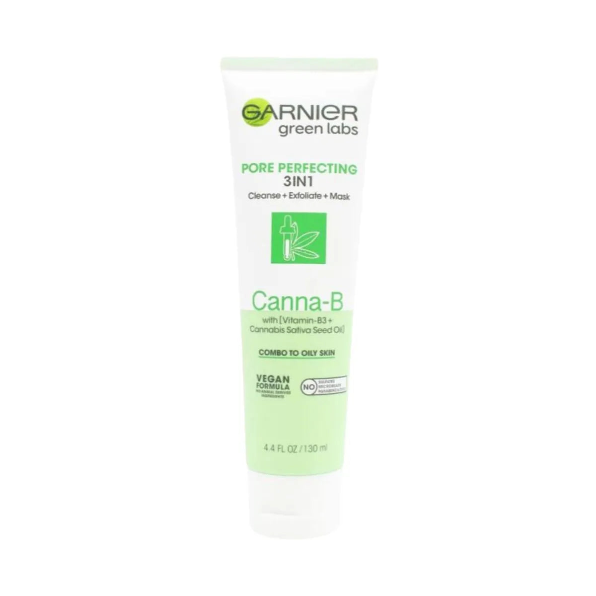 Garnier Canna-B 3-in-1 Face Cleanser – Pore Perfecting 130ml
