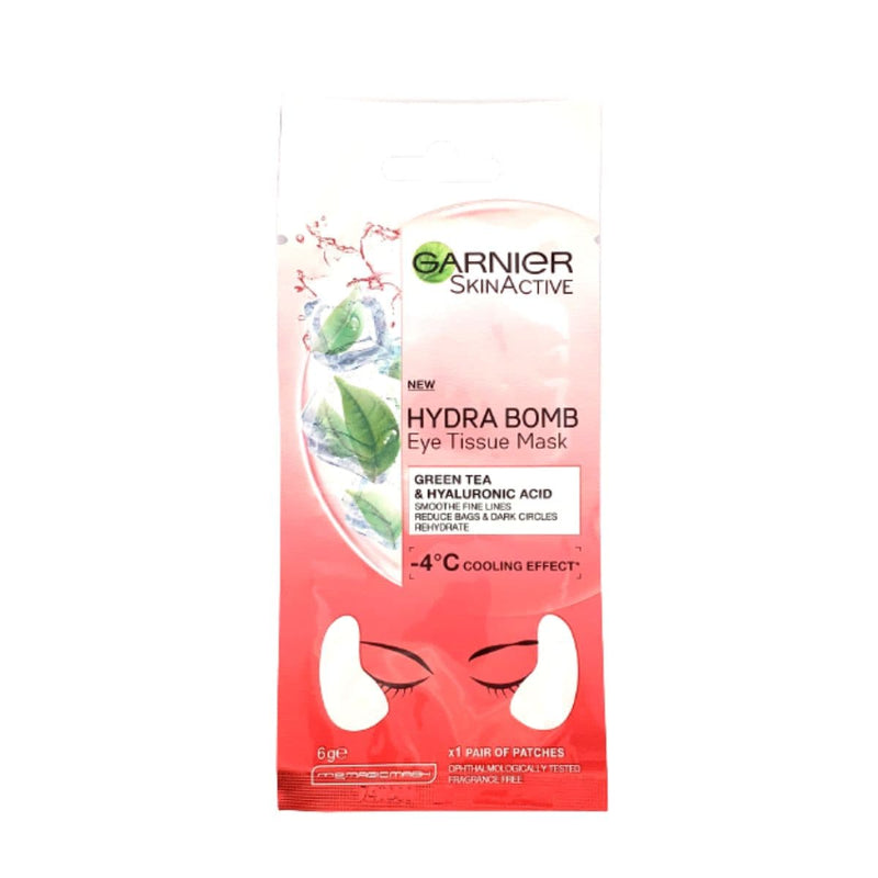 Garnier Hydro Bomb Eye Tissue Mask - 6g | Discount Brand Name Cosmetics  