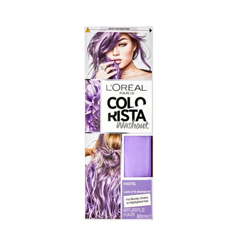 L'Oreal Colorista Washout Hair Colour Pastel - Purple Hair | Discount Brand Name Cosmetics  