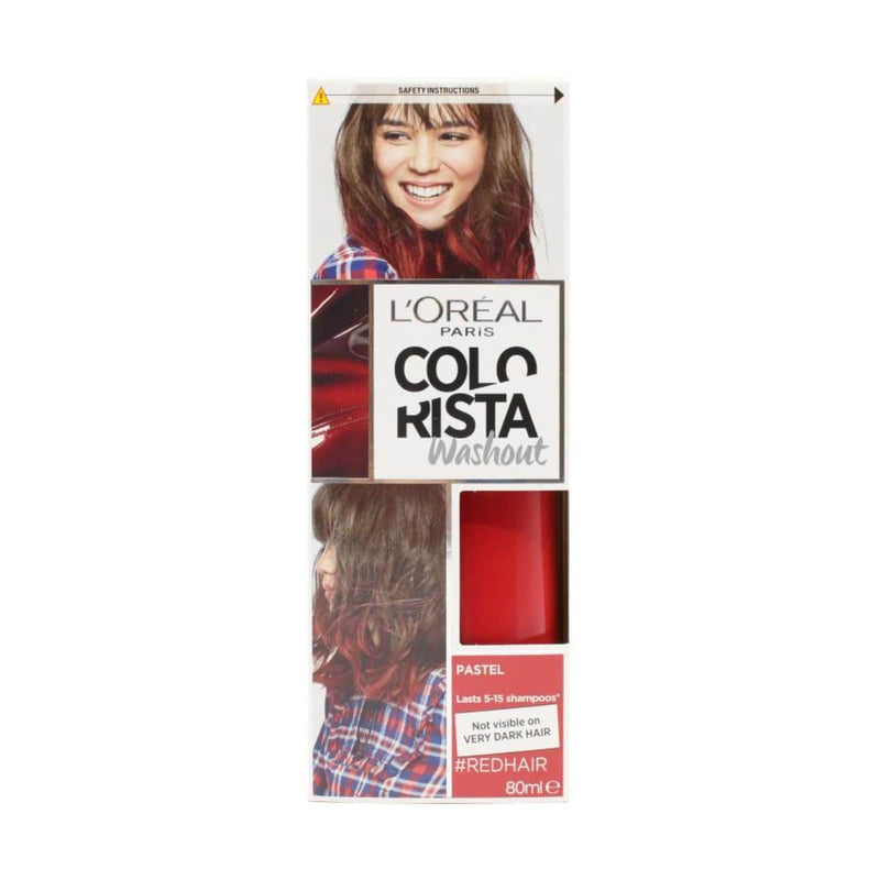 L'Oreal Colorista Washout Hair Colour Vivid 2 Weeks - Red Hair | Discount Brand Name Cosmetics  