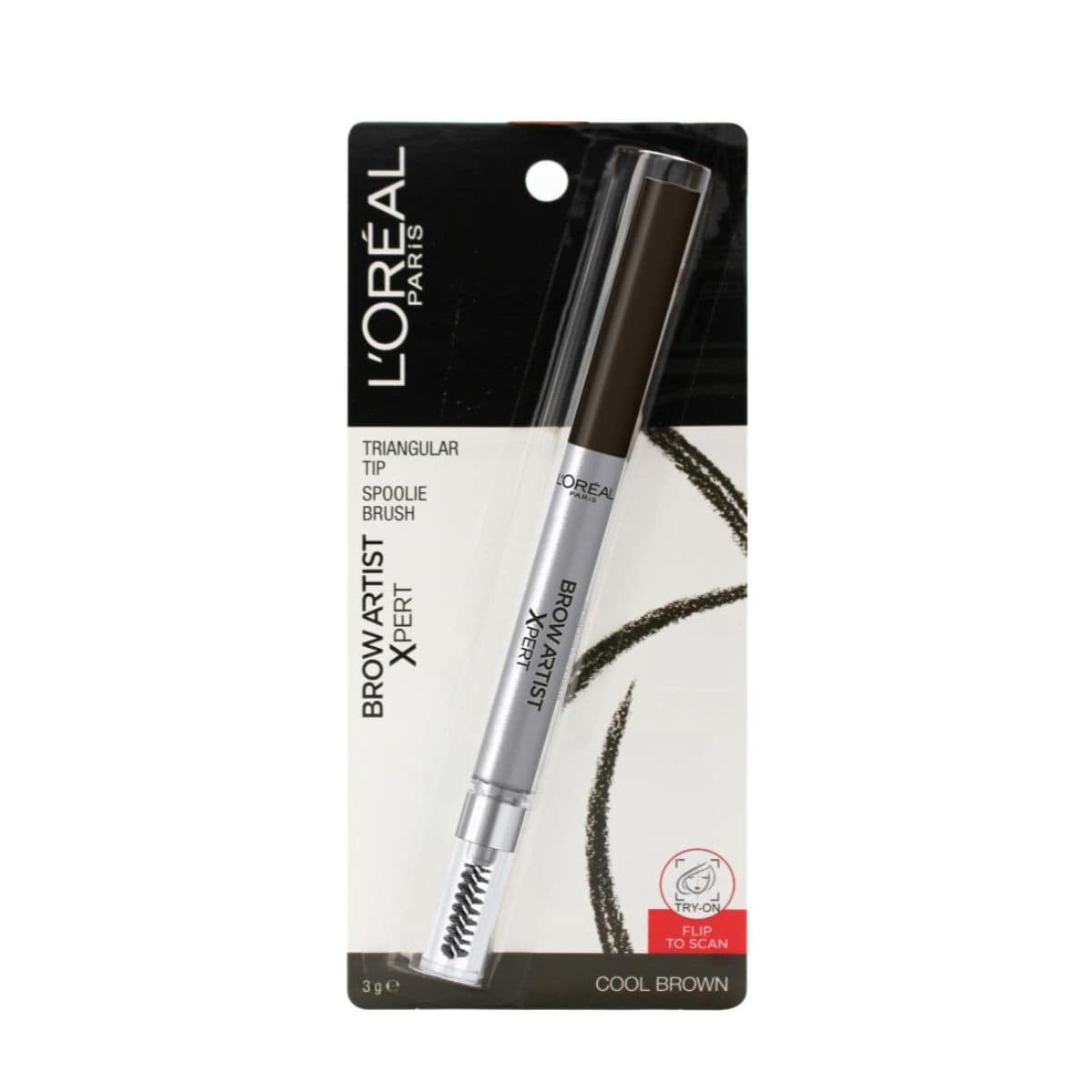L'Oreal Paris Brow Artist Xpert Brow Pencil - Cool Brown | Discount Brand Name Cosmetics  