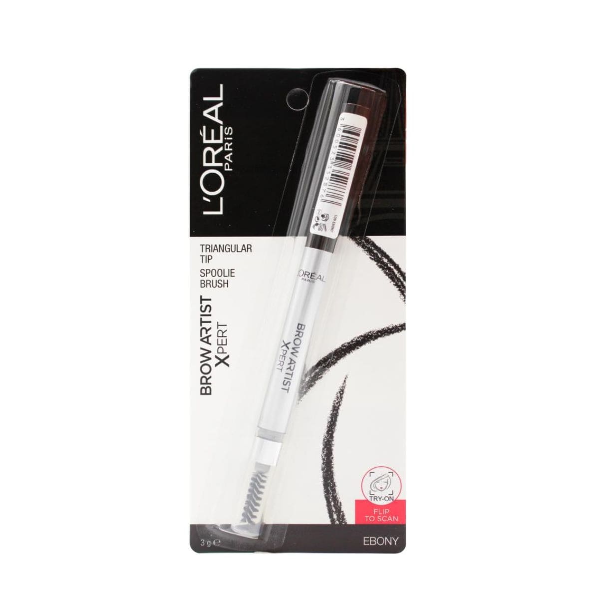 L'Oreal Paris Brow Artist Xpert Brow Pencil - Ebony | Discount Brand Name Cosmetics  