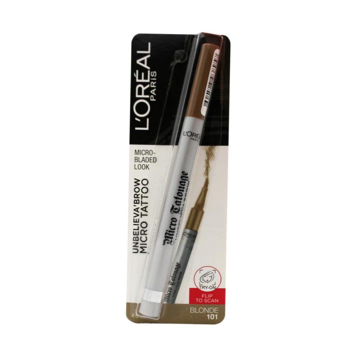 L'Oreal Unbelieva'Brow Micro Tattoo Eyebrow Definer - Blonde 101 | Discount Brand Name Cosmetics