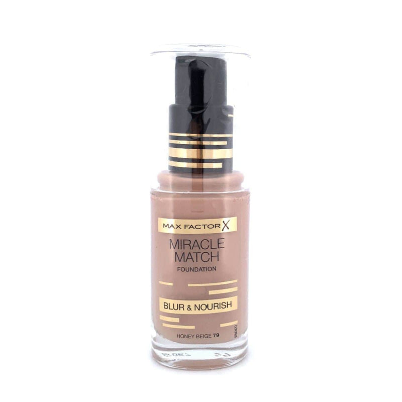 Max Factor Miracle Match Blur & Nourish Foundation - Honey Beige 79 | Discount Brand Name Cosmetics