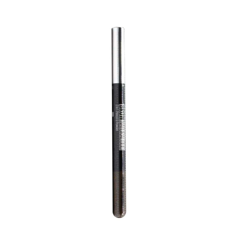 Maybelline Brow Natural Duo  2-In-1 Pencil and Powder - Brown | Discount Brand Name Cosmetics  