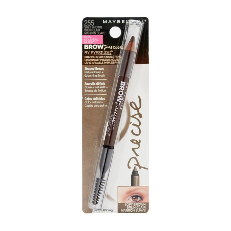 Maybelline Brow Precise Brow Pencil - Soft Brown 255 | Discount Brand Name Cosmetics  