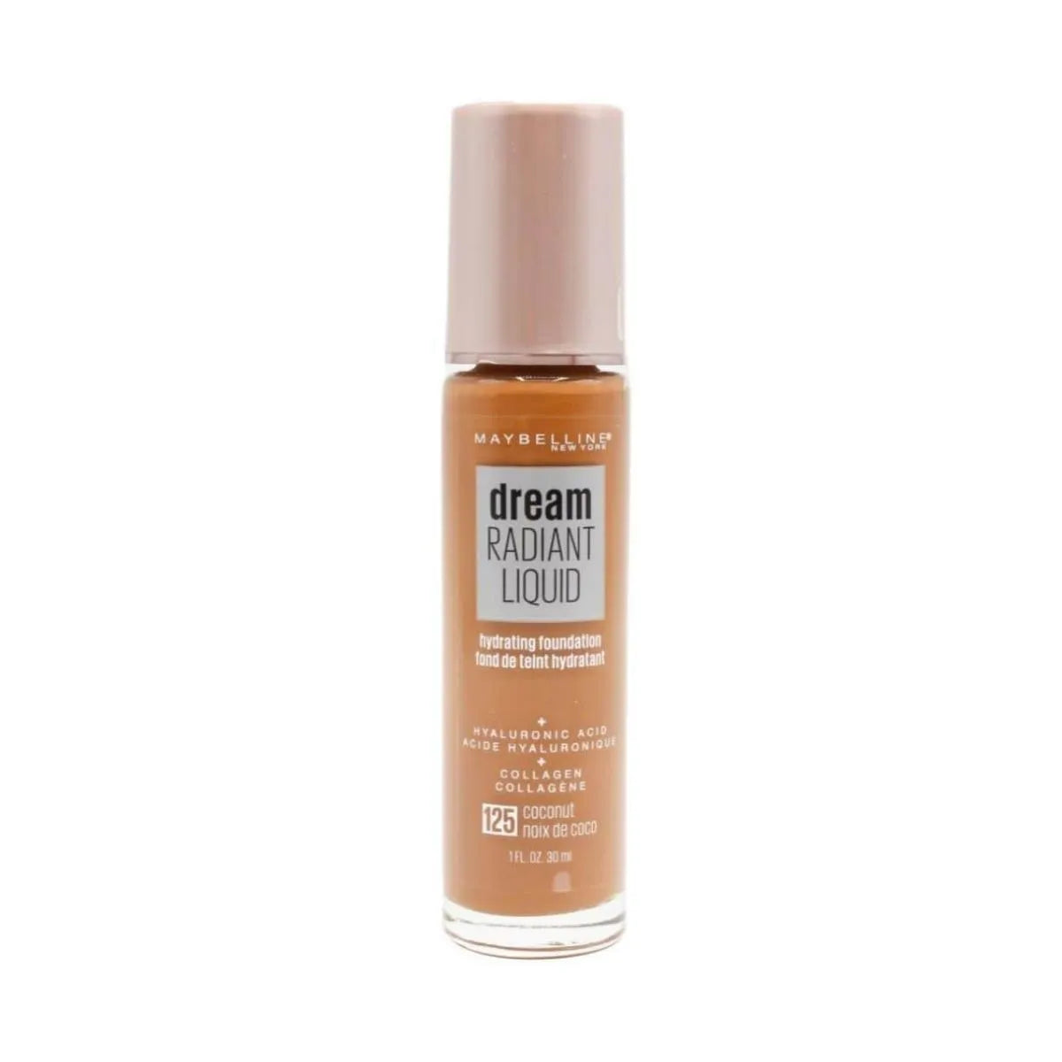 Maybelline Dream Radiant Liquid Foundation - Coconut 125 | Discount Brand Name Cosmetics