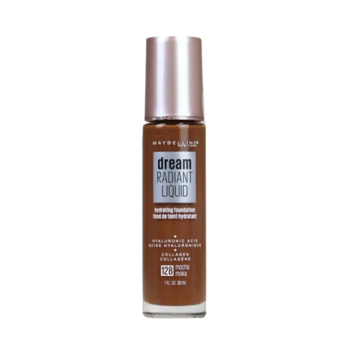 Maybelline Dream Radiant Liquid Foundation - Mocha 128 | Discount Brand Name Cosmetics