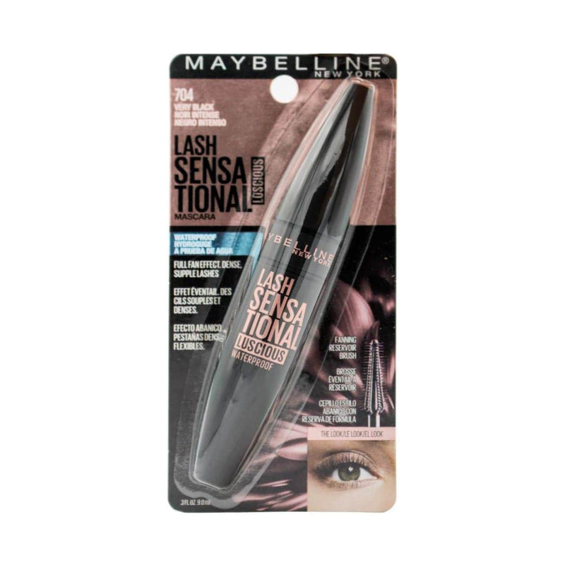 Maybelline Lash Sensational Luscious Waterproof Mascara - Very Black | Discount Brand Name Cosmetics  