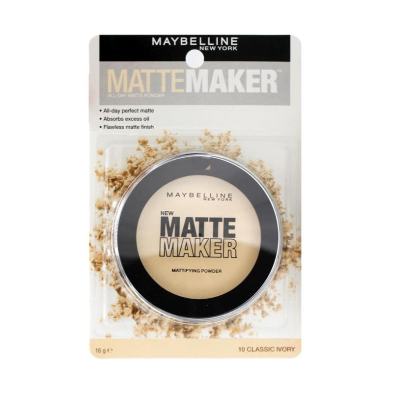 Maybelline Matte Maker Mattifying Powder - Classic Ivory 10 | Discount Brand Name Cosmetics