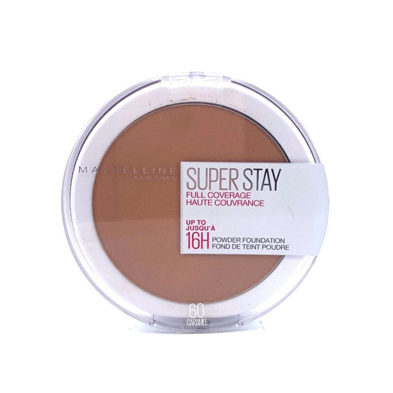 Maybelline SuperStay Full Coverage 16H Powder Foundation - Caramel 60 | Discount Brand Name Cosmetics 