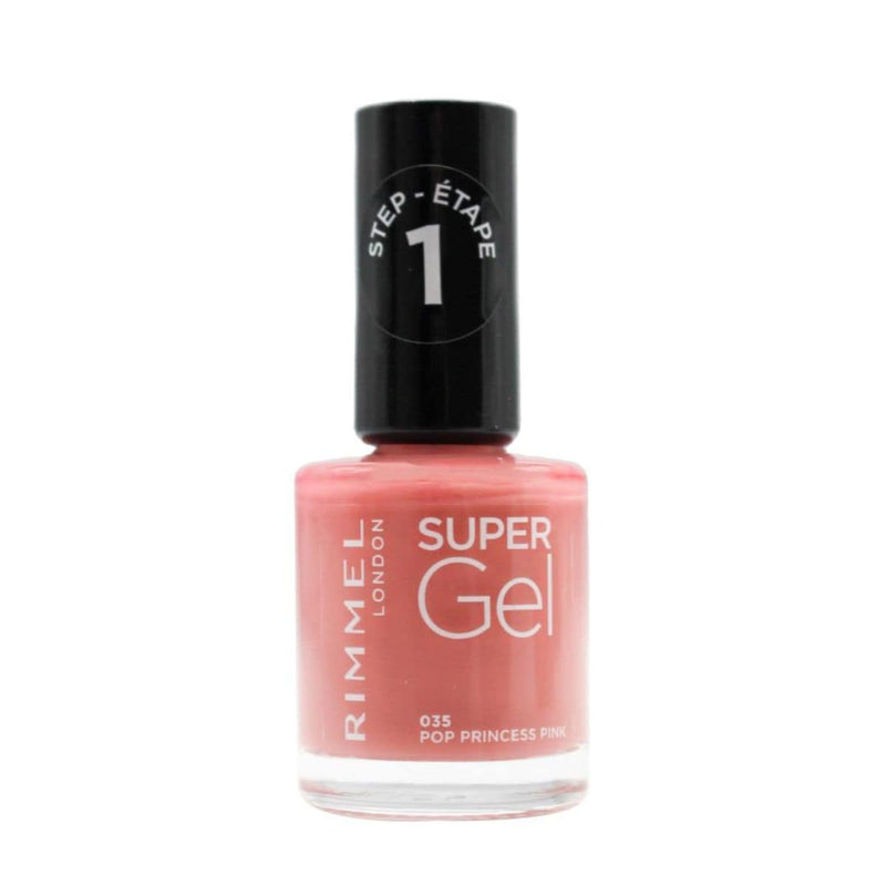 Rimmel Super Gel Nail Polish - Pop Princess Pink 035 | Discount Brand Name Cosmetics