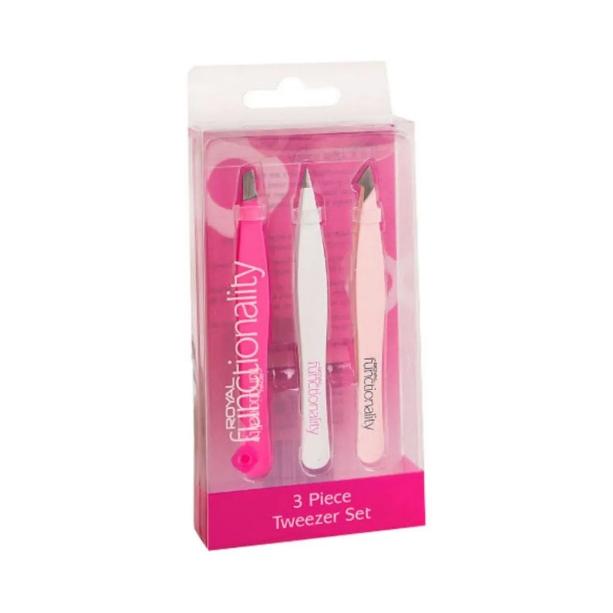 Royal 3-Piece Tweezer Set – Precision Hair Removal Tool – POP UP Cosmetics