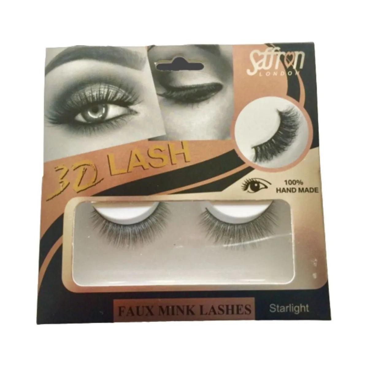 Saffron 3D Faux Mink Lashes – Star Light Natural Look