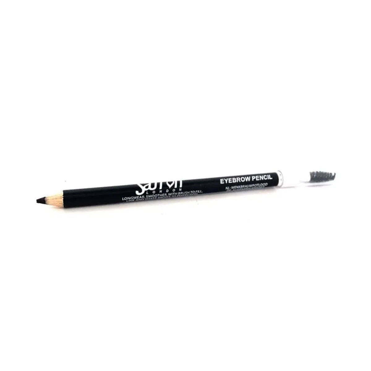 Saffron Eyebrow Pencil with Brush – Black 2-in-1