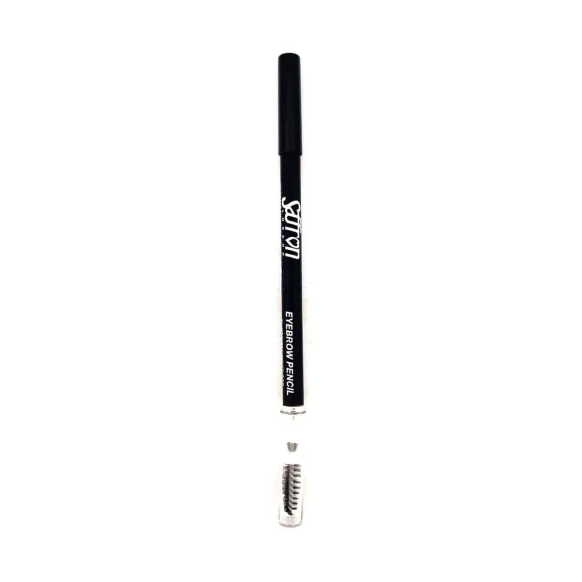 Saffron Eyebrow Pencil with Brush – Black 2-in-1