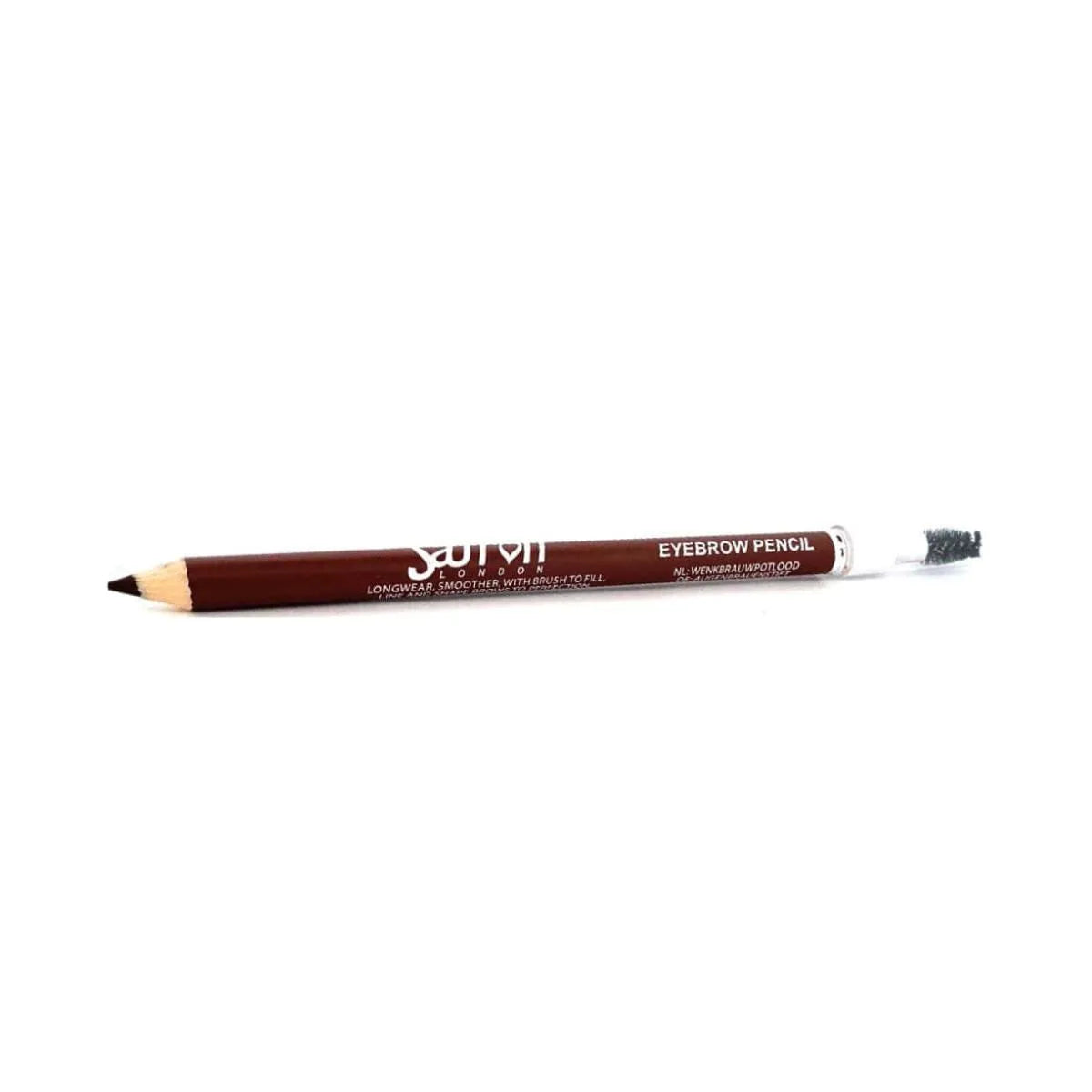Saffron Eyebrow Pencil with Brush – Brown Natural Finish