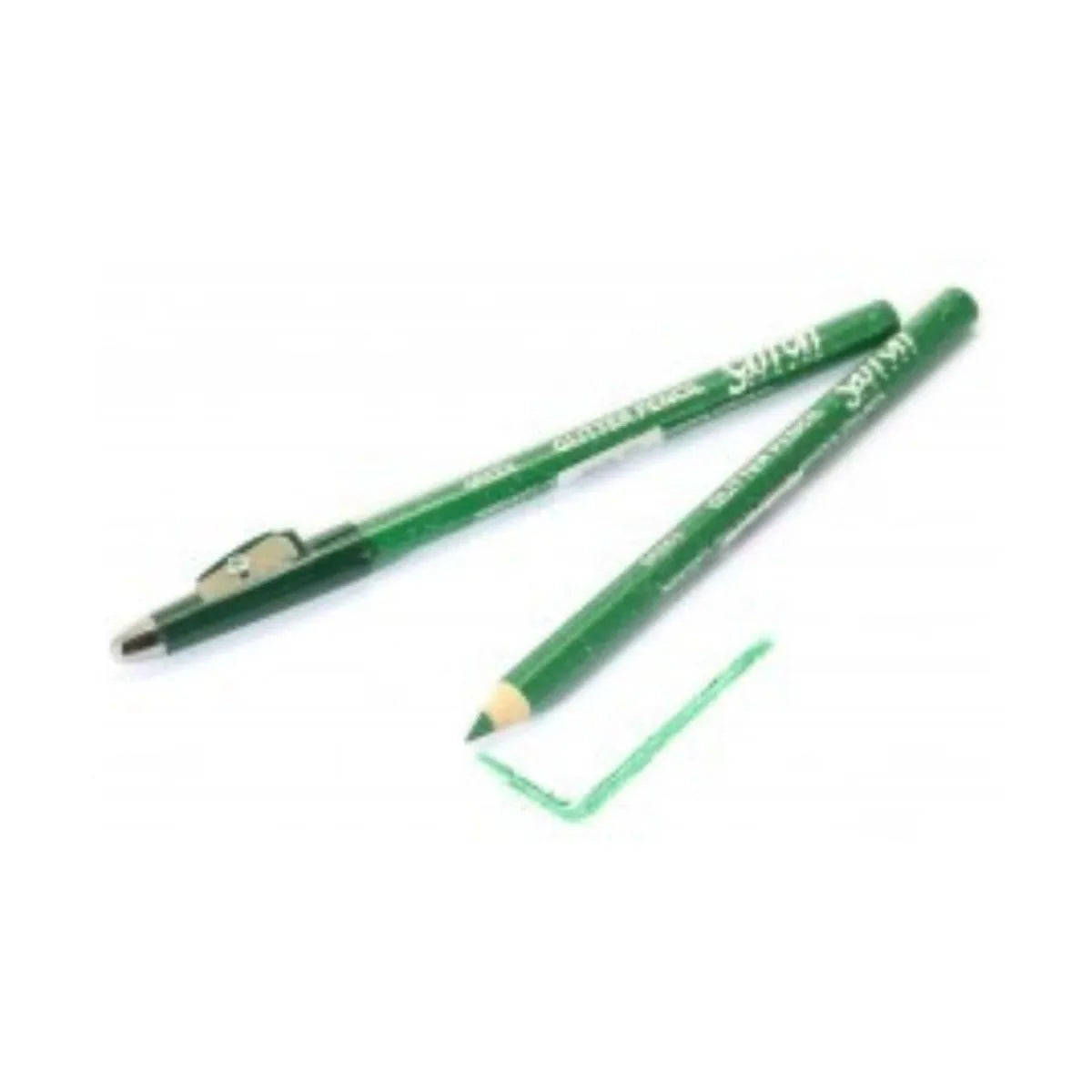 Saffron Glitter Eye Pencil – Green Sparkle Liner