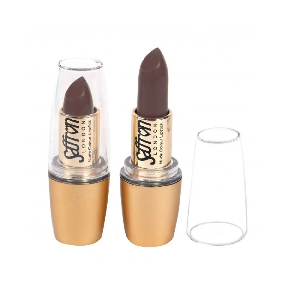 Saffron Medusa Nude Lipstick 105 – Cool Matte Taupe