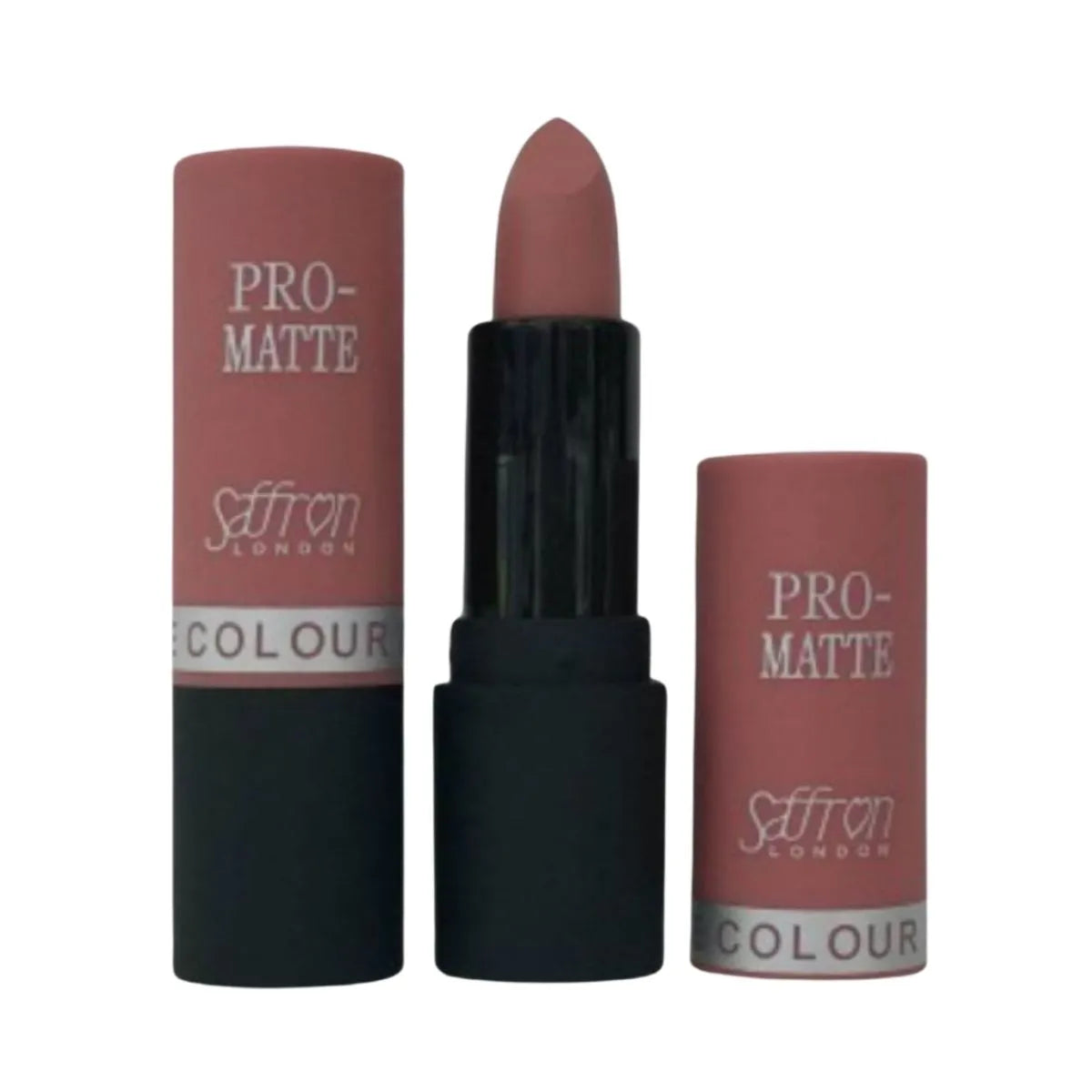 Saffron Matte Lipstick – Tea Rose Shade for All Skin Tones
