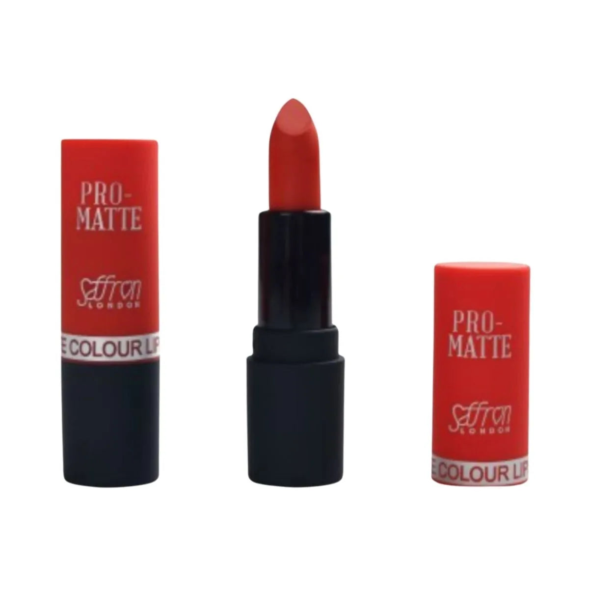 Saffron Matte Lipstick – 13 Coral Red Bright Shade