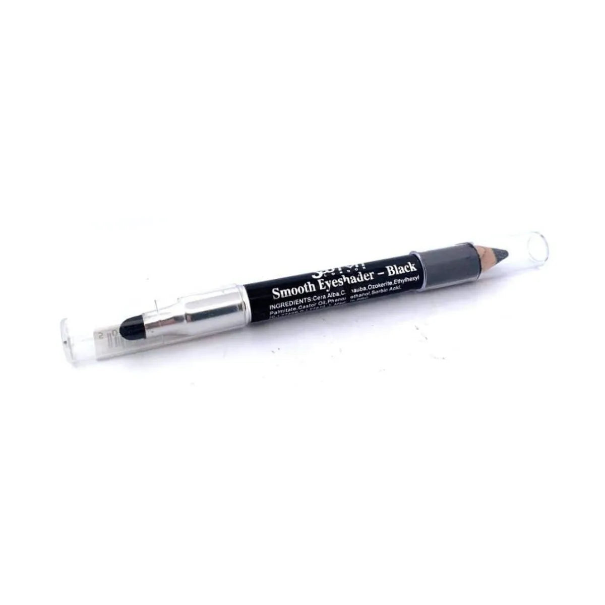 Saffron Smooth Eyeshader – Black 2-in-1 Smokey Eye Pencil