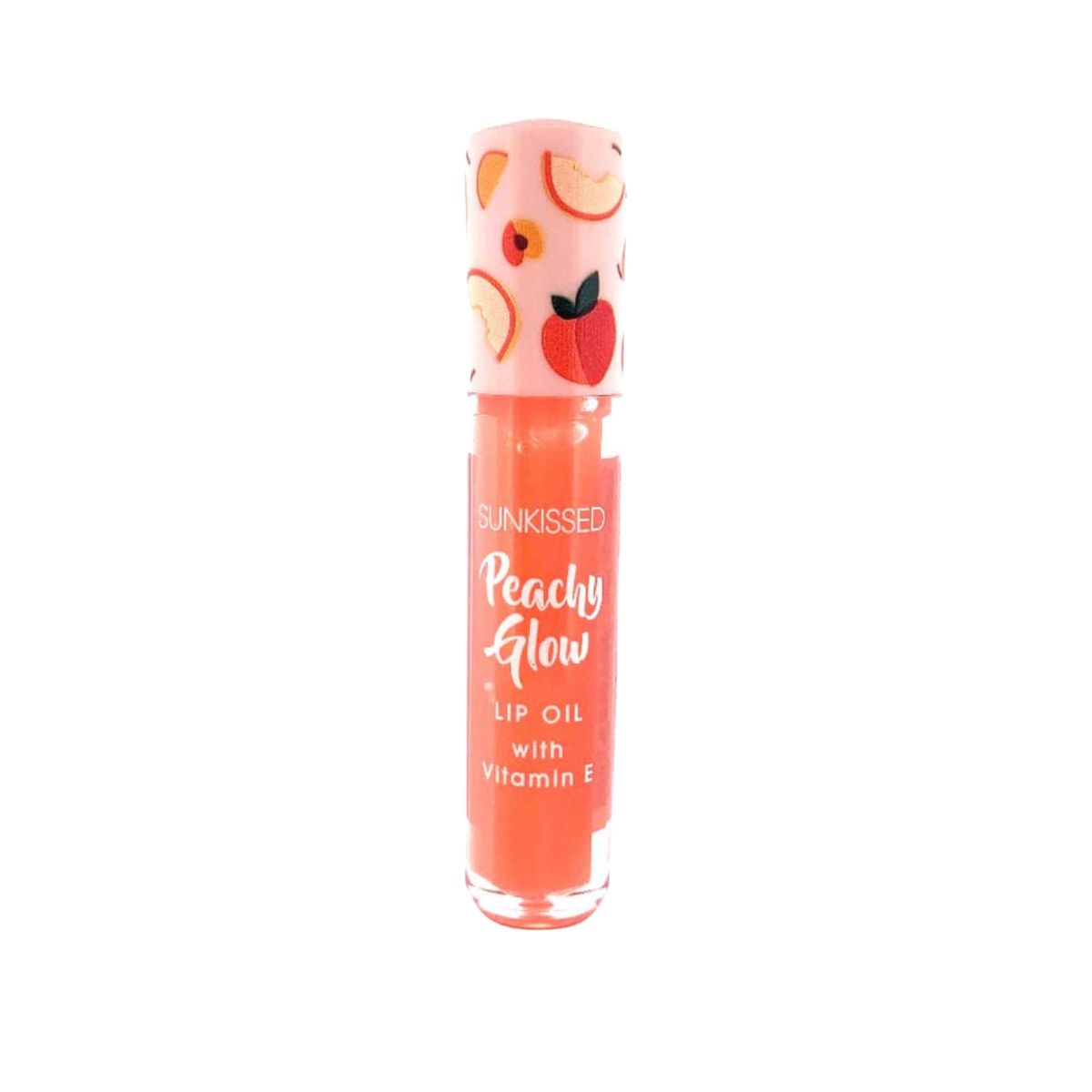 SunKissed Peachy Glow Lip Oil – Hydrating Vegan Gloss