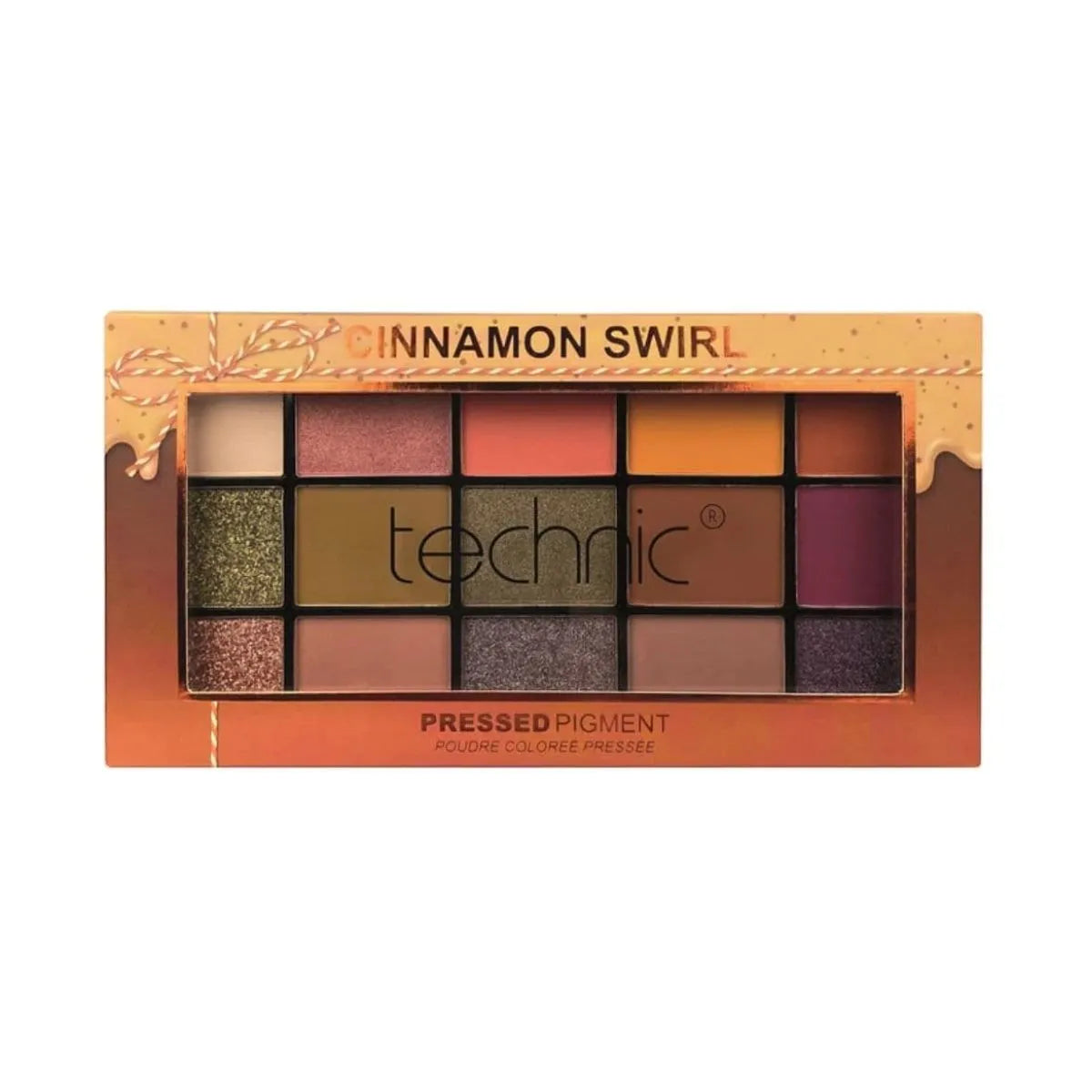 Technic Cinnamon Swirl Palette – 15 Warm Vegan Eyeshadow Shades