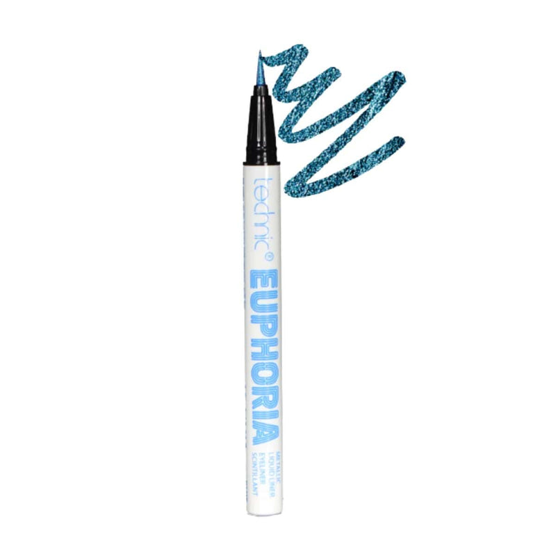 Technic Euphoria Metallic Liquid Liner - Blue | Discount Brand Name Cosmetics  