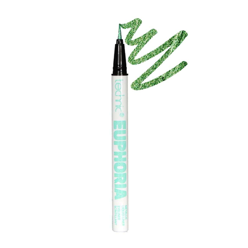 Technic Euphoria Metallic Liquid Liner - Green | Discount Brand Name Cosmetics  