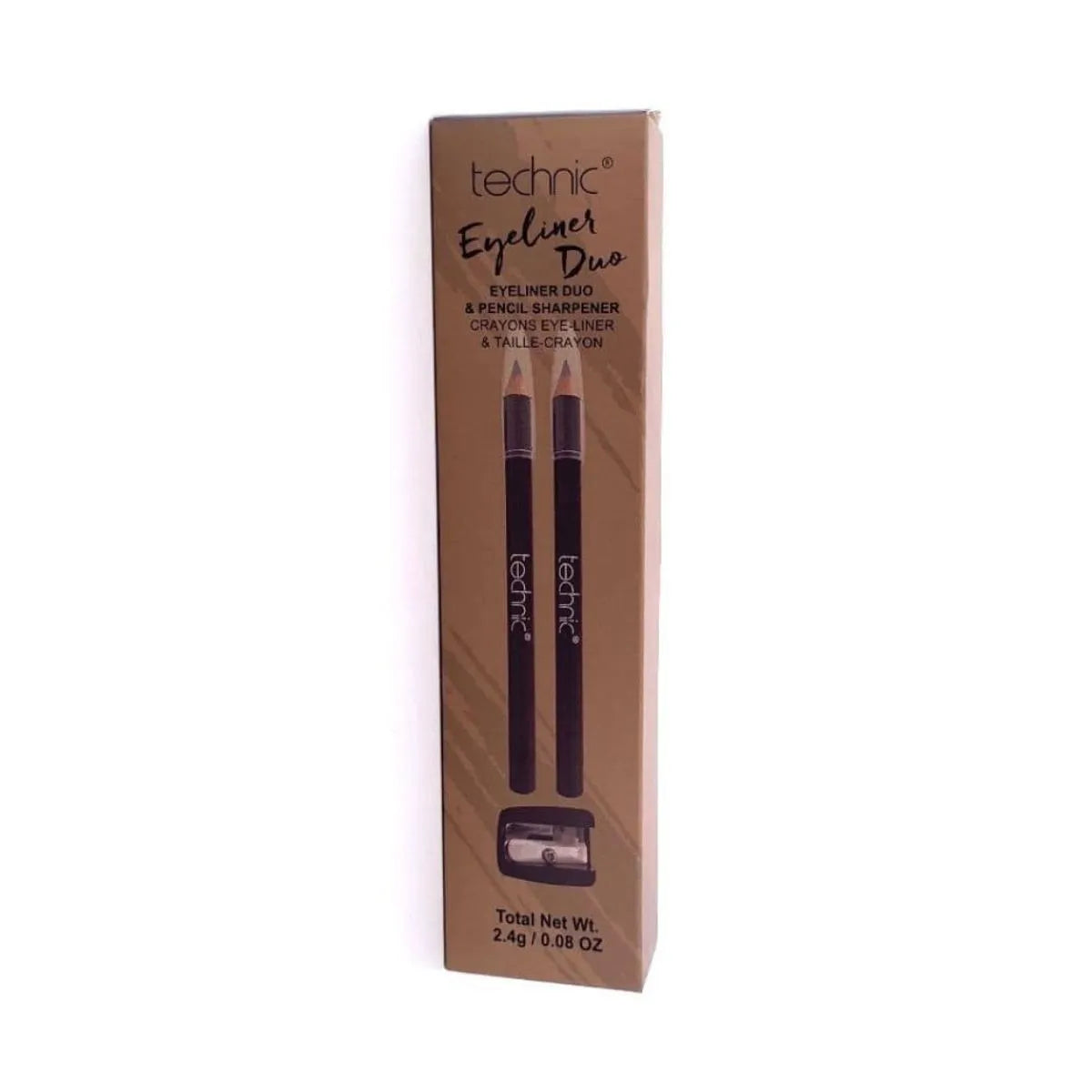 Technic Eyeliner Duo & Sharpener – Grey Pencil Set
