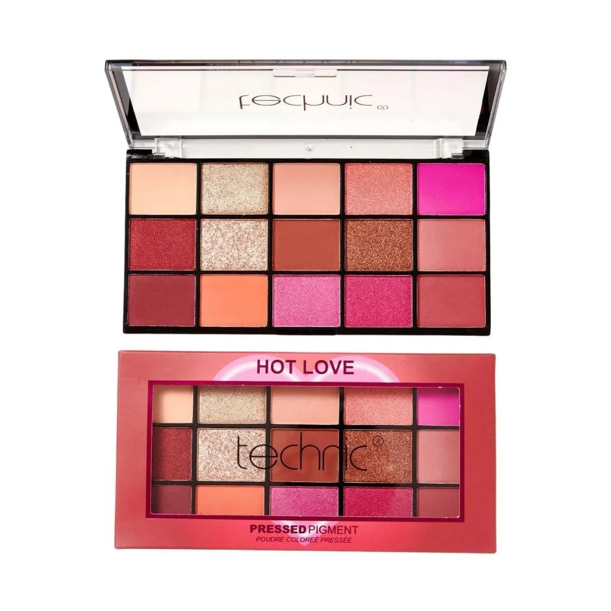 Technic Hot Love Eyeshadow Palette – Bold, Long Lasting Color