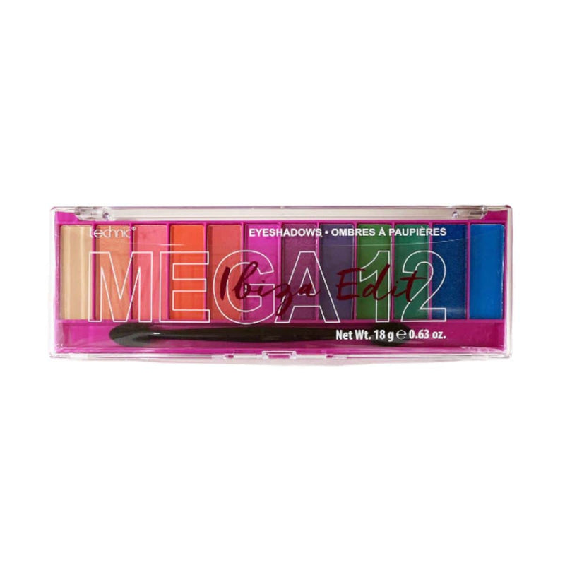 Technic Mega 12 Eyeshadow Palette - Ibiza Edit | Discount Brand Name Cosmetics