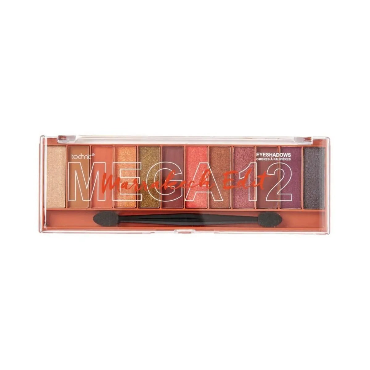 Technic Mega Marrakech Eyeshadow Palette – 12 Bold, Blendable Shades