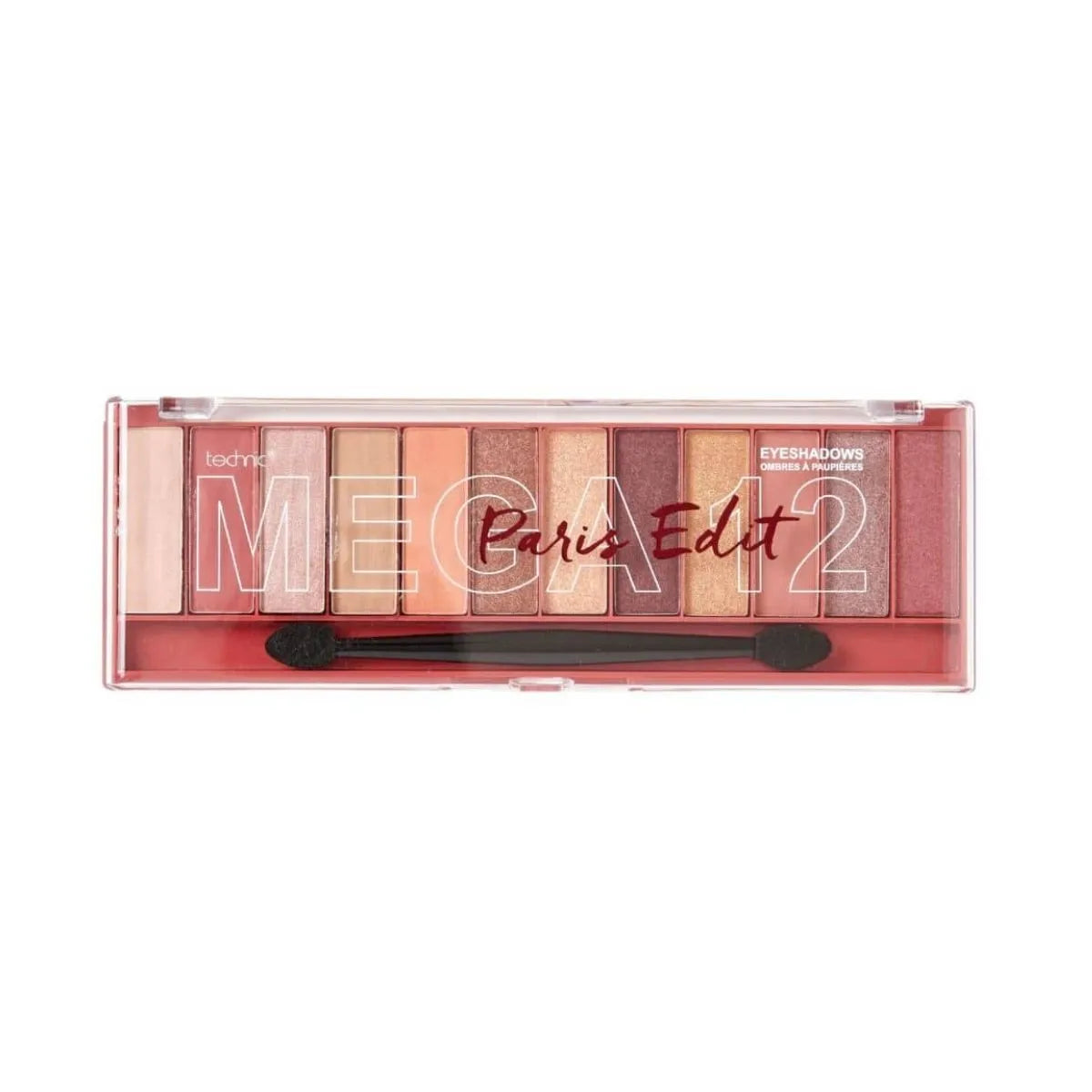 Technic Mega Eyeshadow Palette – Paris 12 Bold Blendable Shades