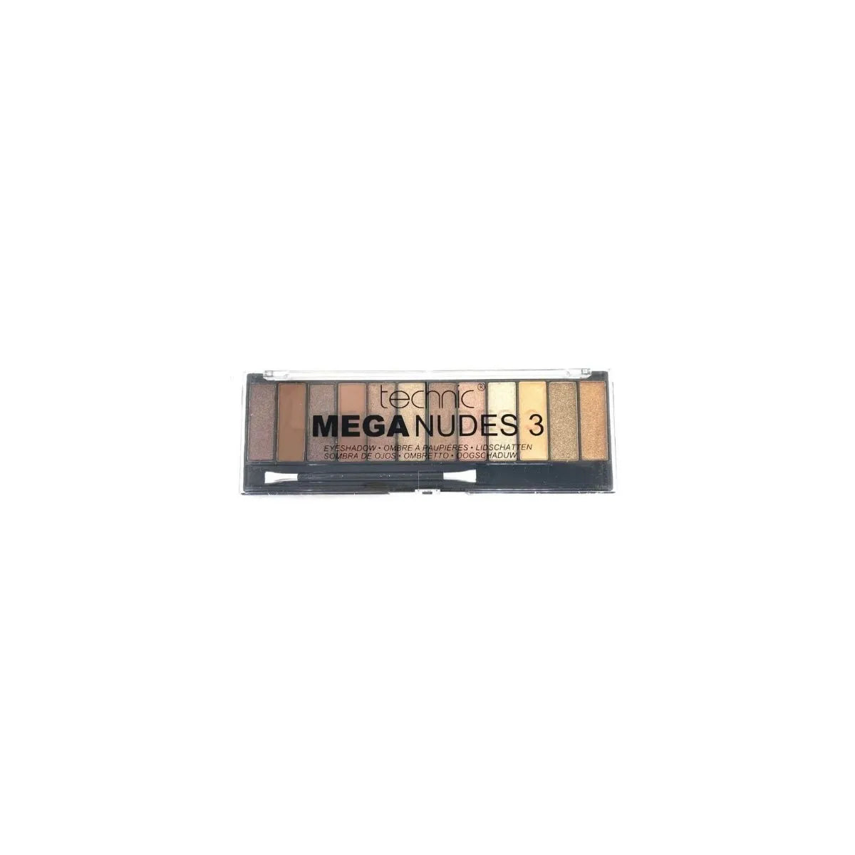 Technic Mega Nudes 3 Eyeshadow Palette – 12 Soft Glam Neutrals