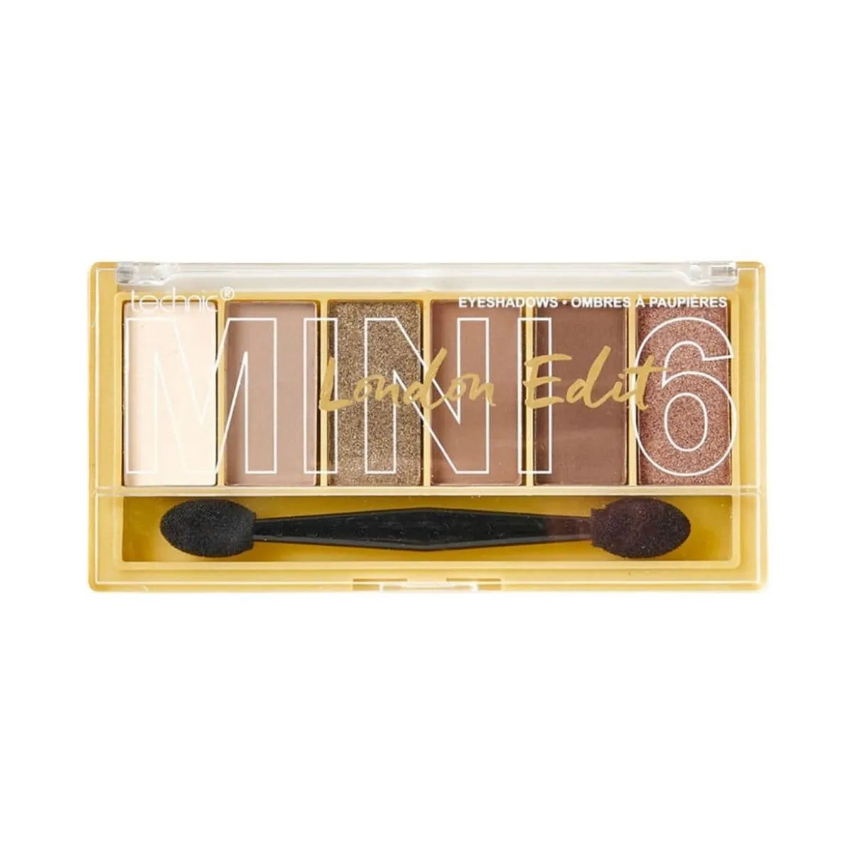 Technic Mini London Eyeshadow – 6 Bold, Blendable Travel Shades